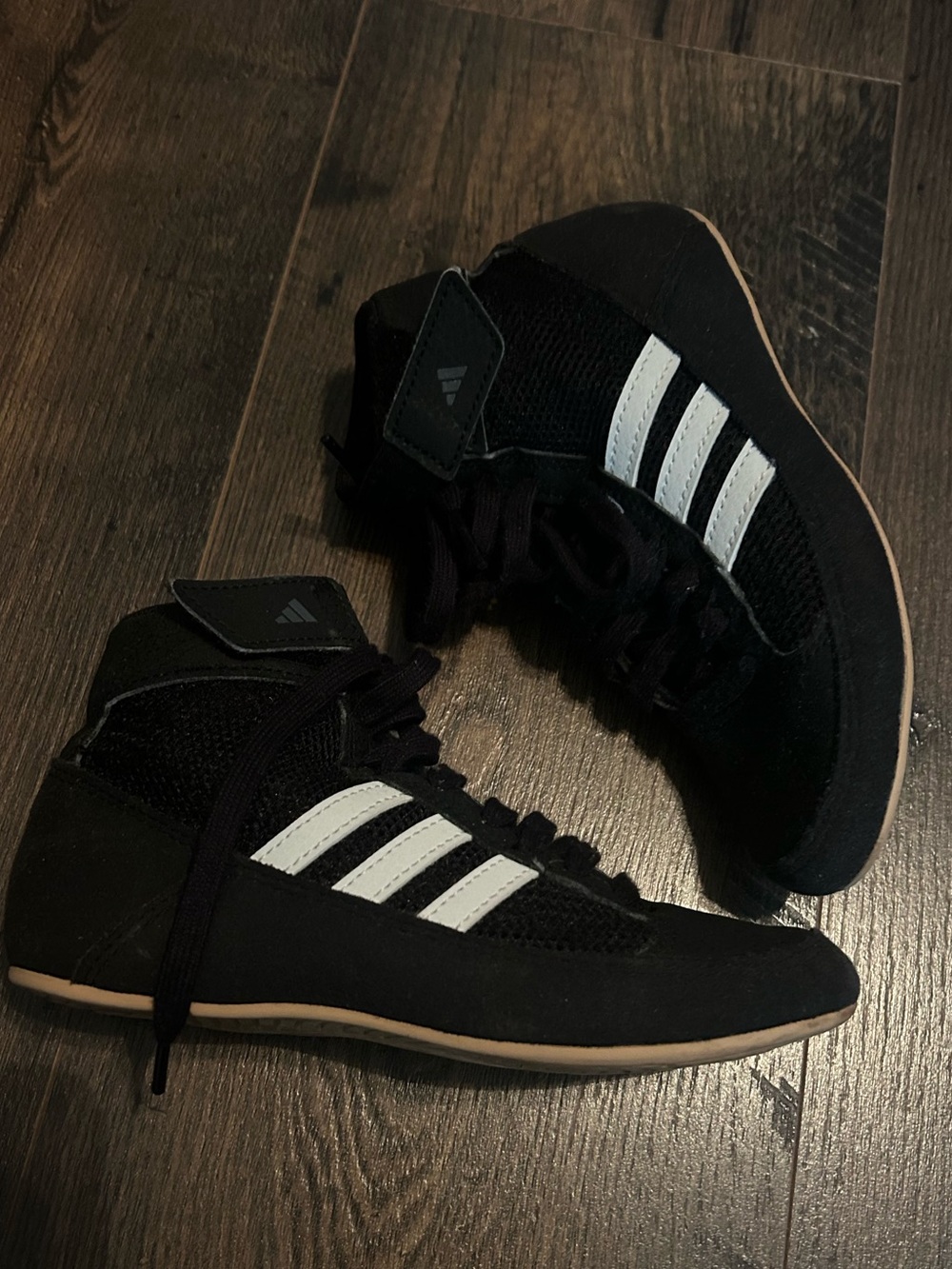 Adidas Kids Black Wrestling Shoes